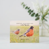 Sociale vervorming is voor het Briefkaart vogels (Staand voorkant)