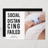 Sociale vervorming mislukt Sans Serif Typografie Aankondiging (Voorkant / Achterkant)