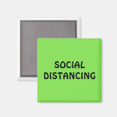 Sociale vervorming Neon Green Magneet (Voorkant / Achterkant)