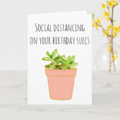 Sociale vervorming op je geboortedag kaart (Gele Bloem)