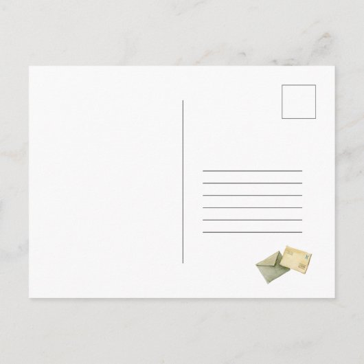 Sociale vervorming op zaterdag per post briefkaart (Achterkant)