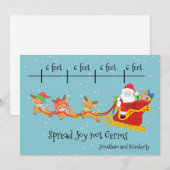 Sociale vervorming Spread Joy Kerstkerstkerstkerst Feestdagenkaart (Voorkant / Achterkant)