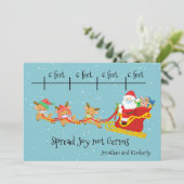 Sociale vervorming Spread Joy Kerstkerstkerstkerst Feestdagenkaart (Staand voorkant)