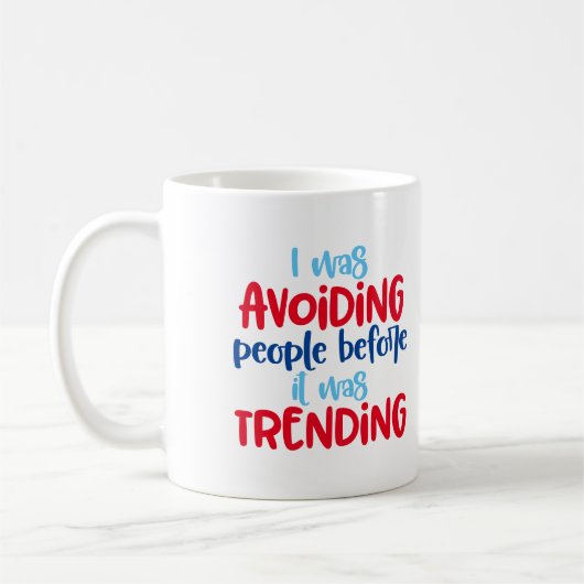 Sociale vervorming Vermijd dat mensen vroeger tren Koffiemok (Links)