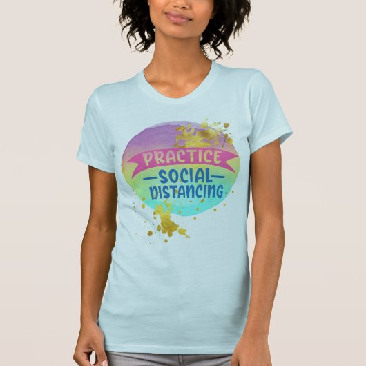Sociale vervorming - Waterverf sphere - Gold Fleck T-shirt (Voorkant)