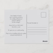 Sociale vervormingsdatum Datum Foto aankondiging Briefkaart (Achterkant)