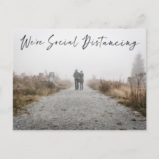 Sociale vervormingsdatum Datum Foto aankondiging Briefkaart (Voorkant)