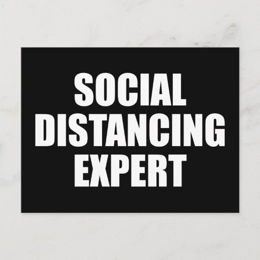 Sociale vervormingsdeskundige Introvert Antisocial Briefkaart (Voorkant)