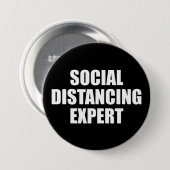 Sociale vervormingsdeskundige Introvert Antisocial Ronde Button 7,6 Cm (Voorkant /achterkant)