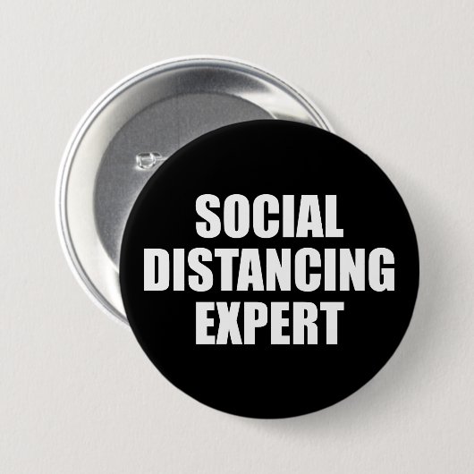 Sociale vervormingsdeskundige Introvert Antisocial Ronde Button 7,6 Cm (Voorkant /achterkant)