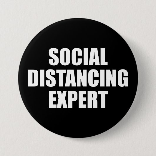 Sociale vervormingsdeskundige Introvert Antisocial Ronde Button 7,6 Cm (Voorkant)