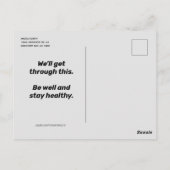Sociale vervormingskat - Aanmoediging en Kopiëren Briefkaart (Achterkant)