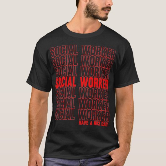 Sociale werker Afstuderen MSW Retro Masters T-shirt (Voorkant)