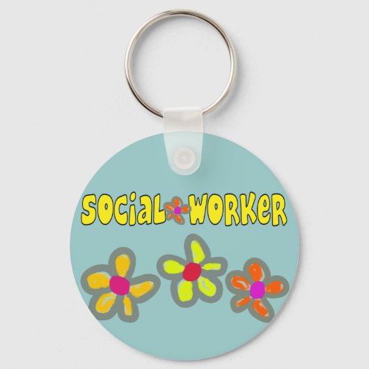 Sociale Werker Cadeaus Sleutelhanger (Voorkant)