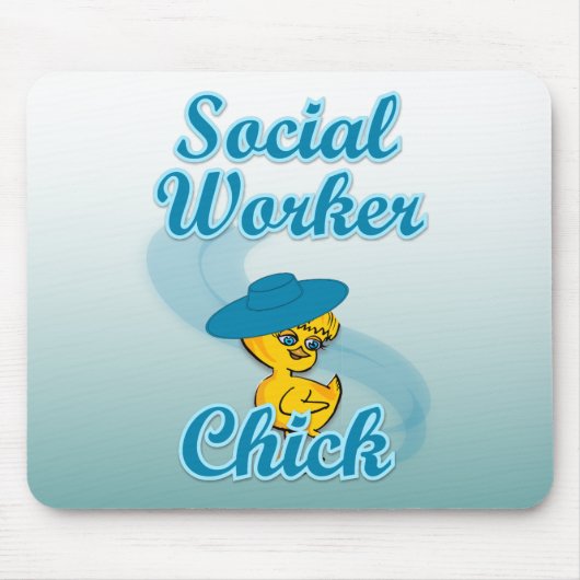 Sociale werker Chick #3 Muismat (Voorkant)
