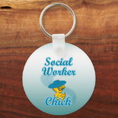 Sociale werker Chick #3 Sleutelhanger (Voorkant)