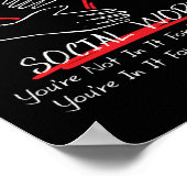 Sociale werker die je niet in het inkomen zit poster (Hoek)