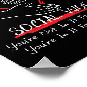 Sociale werker die je niet in het inkomen zit poster (Hoek)