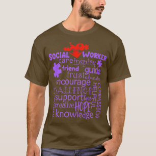 Sociale werker Gift Afstuderen Sociale Werkmaand T-shirt
