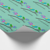 Sociale werker Gift Wrap vogels Cadeaupapier (Hoek)