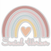 Sociale werker II Sticker (Voorkant)