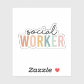 Sociale werker, MSW-cadeau, sociale werkcadeau Sticker (Vel)