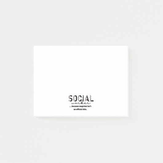 Sociale werker Post-IT-notities Post-it® Notes (Voorkant)