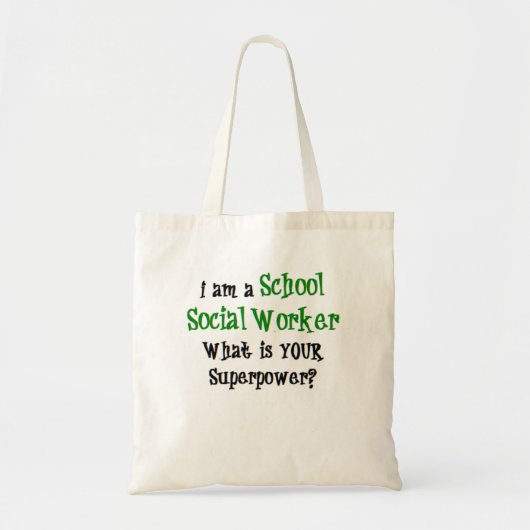 sociale werker school tote bag (Voorkant)