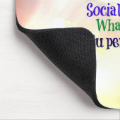 Sociale werker Super Hero Muismat (Hoek)