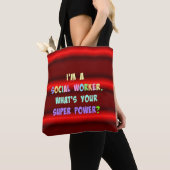Sociale werker Super Power Tote Bag (Dichtbij)