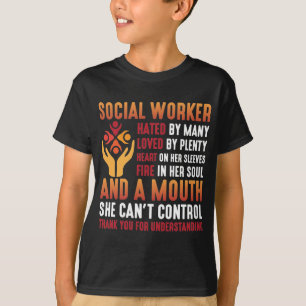 Sociale werker Vrouwen Onderwijs Sociaal werkmeisj T-shirt