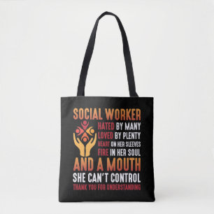 Sociale werker Vrouwen Onderwijs Sociaal werkmeisj Tote Bag