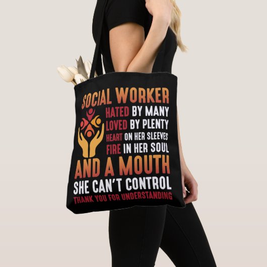 Sociale werker Vrouwen Onderwijs Sociaal werkmeisj Tote Bag (Dichtbij)