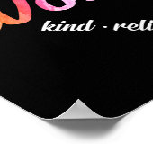 Sociale werker Woord-Wolk Waterverf Regenboog Poster (Hoek)