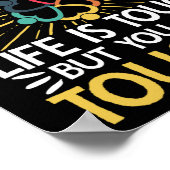 Sociale werkerHet leven is zwaar, maar jij Poster (Hoek)