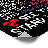 Sociale werkerIk zal luisteren naar Poster (Hoek)