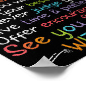 Sociale werkerIk zal luisteren naar Poster (Hoek)