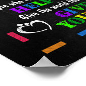 Sociale werkers geven de wereld je best. poster (Hoek)