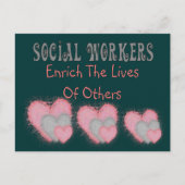 Sociale werkers geven "Verrijking van het leven va Briefkaart (Voorkant)