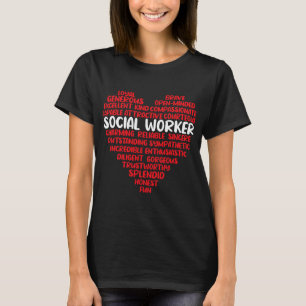 Sociale werkers in het hart Ziekenwerk T-shirt