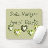 Sociale werkers zijn allemaal hartstikke cadeautje muismat (Met muis)