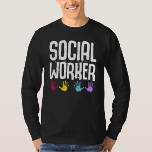 Sociale werkmaand Kinderkleuterscholen T-shirt