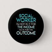 Sociale werknemer die geen inkomen heeft in het Sh Ronde Button 5,7 Cm (Voorkant)