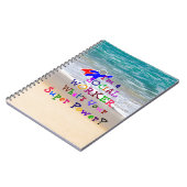 Sociale werknemer in de redding notitieboek (Linkerzijde)