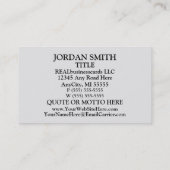 Sociale werknemer in Silver Visitekaartje (Achterkant)