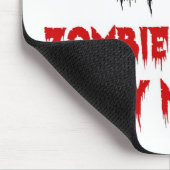 Sociale werknemer tegen dag Zombie-laag tegen nach Muismat (Hoek)