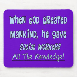 Sociale werknemers: "GOD GAVE KNOWLEDGE" Muismat