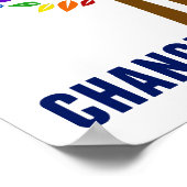 Sociale werknemers veranderen de Kantoor van het W Poster (Hoek)