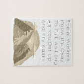 Sociale werknemers weten dat Motivatie prijsopgave Legpuzzel (Horizontaal)