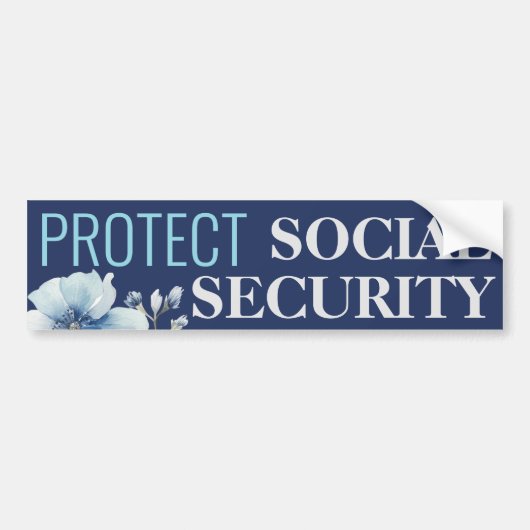 Sociale zekerheid beschermen tegen Trump Bumpersticker (Voorkant)